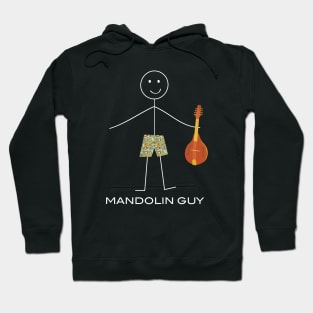 Funny Mens Mandolin Guitar Hoodie